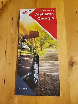 2023 ALABAMA GEORGIA AL GA State Map AAA Road Tour Map NEW 2023 • $8