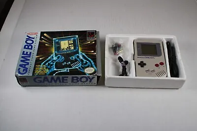 Original Nintendo Gameboy System W/ Tetris Earbuds Box Foam Manual • $218.99