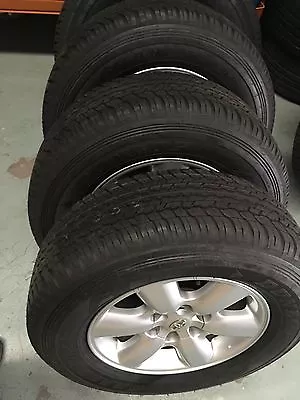 Toyota Hilux SR5 2010-2011 Genuine Alloy Wheels With NEW Dunlop AT25 Tyres • $1595