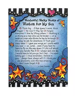 Blue Mountain Arts Miniature Easel Print With Magnet  Wonderful Wacky Words Of • $7.19