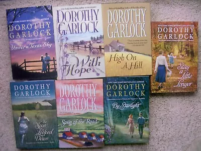 DOROTHY GARLOCK (7 HC) WITH HOPE +STAY A LITTLE LONGER ( (1930's ERA ROM NOVELS • $16.99