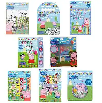 £2.89 • Buy Peppa Pig Branded Colouring Arts And Crafts Pencil Crayons Travel Activity Book