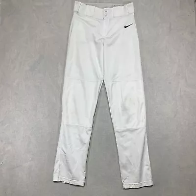 Nike Pro Core Baseball Pants Mens White Small Slim Fit AA9796-100 • $14.74