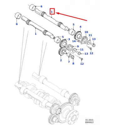 JAGUAR XE X760 Balance Shaft JDE40724 NEW GENUINE • $439.73