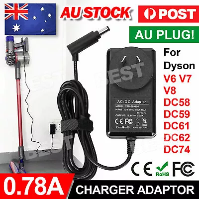 Battery Charger Adaptor For Dyson ANIMAL V6 V7 V8 DC58 DC59 DC62 Vacuum Cleaner • $14.95