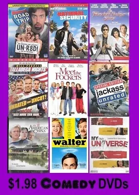 $1.98 COMEDY DVDs - Discs Only - Shipping Discount For Added Purchases In Cart • $1.98
