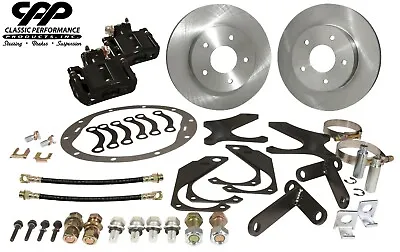 78-87 Buick Regal G-Body Rear Disc Brake Conversion Kit Plain Rotors Blk Caliper • $599