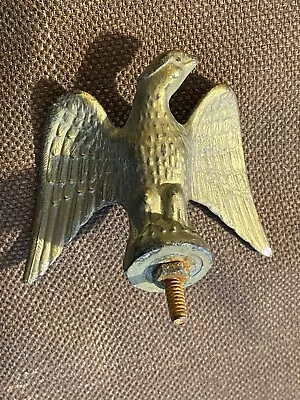 Vintage Metal Eagle Figurine Statue Flagpole Topper - Age Unknown • $35.99