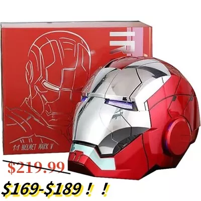 Autoking Iron Man MK5 Helmet 1:1 English Voice-Controlled Wearable Display Stand • $179.99