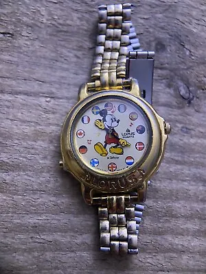 Lorus V421-0020 Disney Mickey Mouse Animated Music Vintage Watch • $14