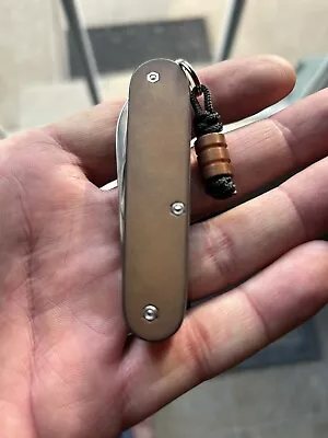 Victorinox Swiss Army Knife Cadet With Custom Flytanium Cooper Scales • $90