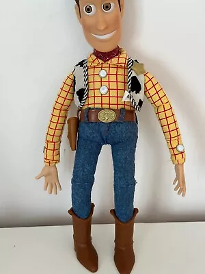 Vintage Thinkway Disney Toy Story Talking 15  Woody Pull String Doll Toy • £25