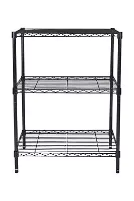 3-Tier Multipurpose Wire Shelving Rack 750lbs Load Capacity • $26.73