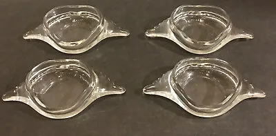 Set Of 4 VTG. Marked Clear Glasbake Deviled Crab Imperial Baking Shell Dishes • $29