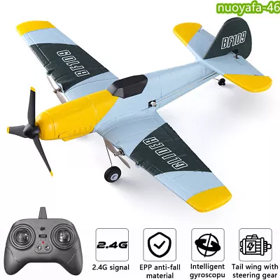 BF109 Fighter 2.4G 3-CH RC Plane Wingspan 370mm 6-Axis Gyro Aerobatic Glider Toy • $70.49