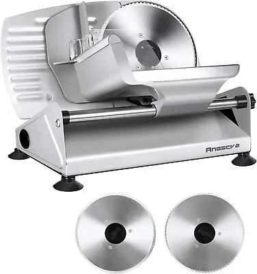 Anescra Meat Slicer 200W Electric Deli Food Slicer Machine For Home • £59.99