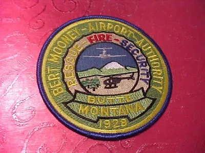 Butte Montana Airport Police Patch Shoulder Size Unused Not A Badge 4 X 4 • $16.85