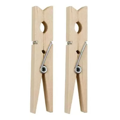 Airer Dry Line Wood Clips Clothes Pegs Pine Wooden Clothespin Photo Paper Pegs • $9.79