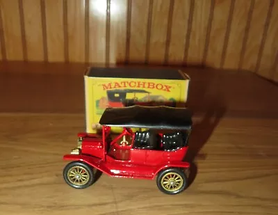 Vintage Matchbox Models Of Yesteryear Y-1  1911 Model T-Ford 1:48 With Box • $29.01