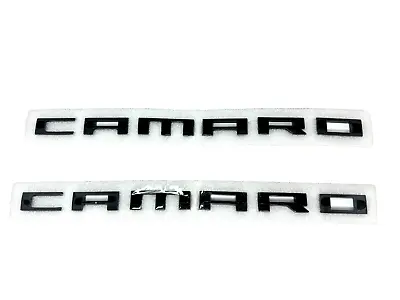 2pcs Camaro Letter Emblem 3D Badge Nameplate Fits RS SS ZL1 Chevy Gossly  Black • $15.99