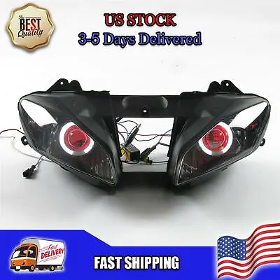 $269 • Buy NTA HALO Red Angel Eye Front Headlight Fit For Yamaha 2008-2016 YZF R6 T014