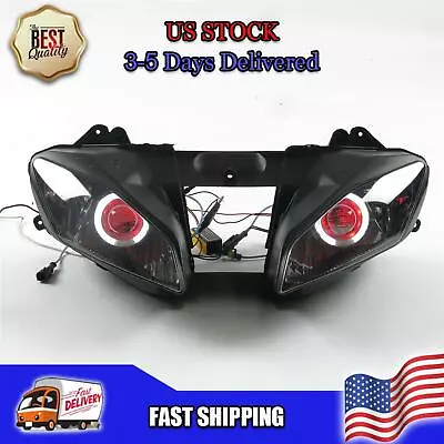 $269 • Buy NTA HALO Red Angel Eye Front Headlight Fit For Yamaha 2008-2016 YZF R6 T014