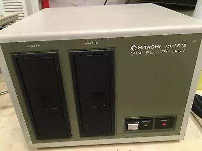 VERY Rare  HITACHI MINI Floppy Disk Unit MP-3540 DISK DUAL EXTERNAL 5 1/4  • $180