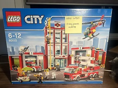 LEGO CITY 60110 FIRE STATION RETIRED SET - Missing 2 Pieces • $199