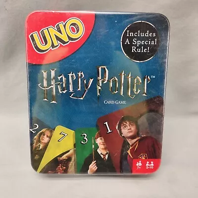 Harry Potter Uno Card Game In Metal Tin Includes A Special Rule Brand New Sealed • $14.99