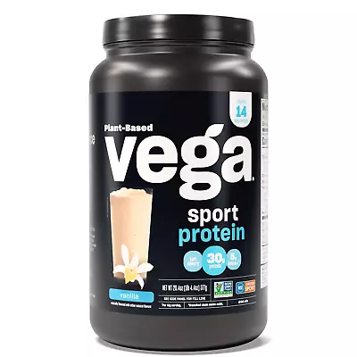 Vega Sport Plant-Based Protein Powder Vanilla 14 Servings (21.7oz) Health • $29.13