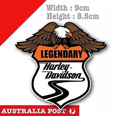 Harley Davidson Eagle Legendary Badge Helmet Motorcycle  Fuel Tank  Sticker • $6.85