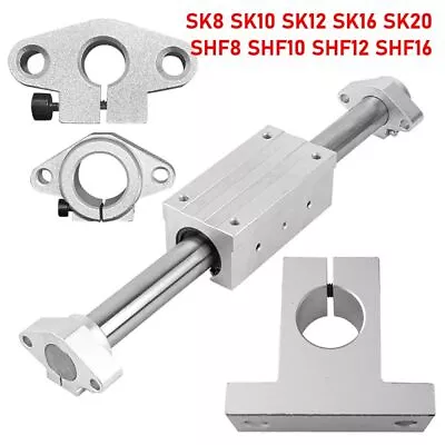 1Pc XYZ Table Rail Shaft Support Aluminum Alloy Rod Holder  3D Printer Part • $7.40