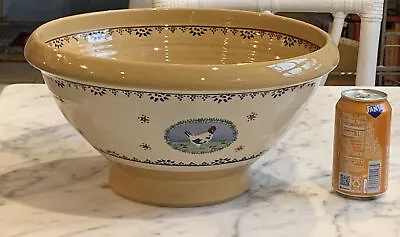 Oversized Nicholas Mosse Pottery Farm Animals MIxing/Serving Bowl Ireland • $275