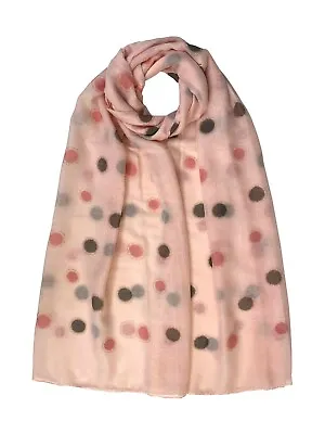 Polka Dots Foil Print Scarf Ladies Large Size  Light Weight Hijab Shawl Snood • £3.99