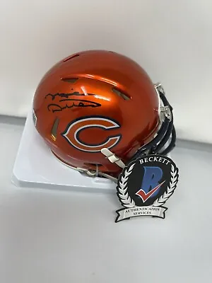 Mike Ditka Signed Chicago Bears Flash Mini Helmet Beckett Witnessed 3 • $109.99