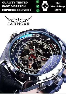 Jaragar Men Mechanical Classic Watch Stainless Steel Luminous Automatic Gift UK  • £29.99