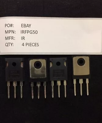 Irfpg50 Ir Mosfet N-ch 1000v 6.1a To247-3 4 Pieces • $13.60