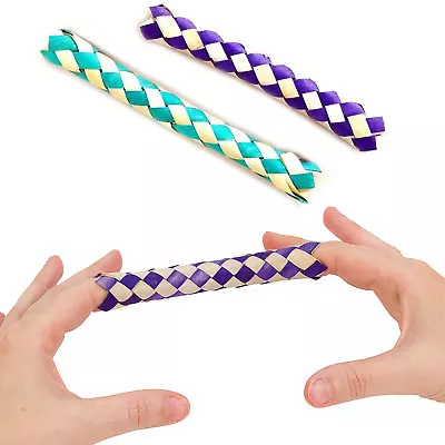 £5.99 • Buy 2 X CHINESE FINGER TRAP MAGIC TRICK TOY BOYS GIRLS GAG BIRTHDAY PARTY BAG FILLER