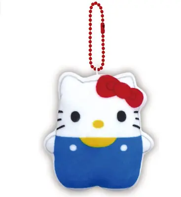 $12.98 • Buy JAPAN Sanrio Hello Kitty Chubby Fat Blue White Plush Key Ring Bag Decor Relaxing