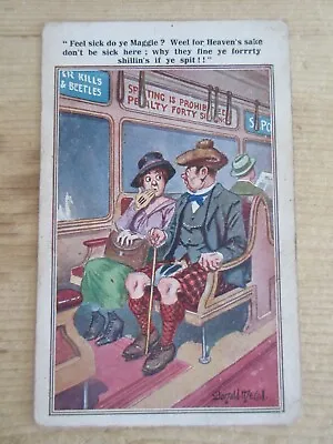 Early DONALD McGILL Inter Art Comique Series #2998 Railway Humour Postcard • £9.99
