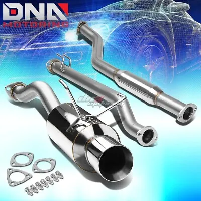 4 ROLLED TIP STAINLESS STEEL EXHAUST CATBACK SYSTEM FOR 02-05 CIVIC Si EP3 K20A • $146.99