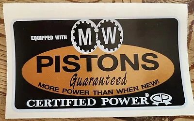 M&W Piston Decals 2x.  Fade Resistant Ink. • $18.50