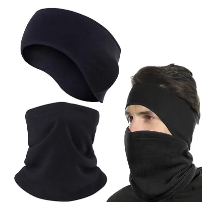 Ear Warmer Headband Winter Fleece Neck Gaiter Men Women Warmer Half Face Scarf • $9.99