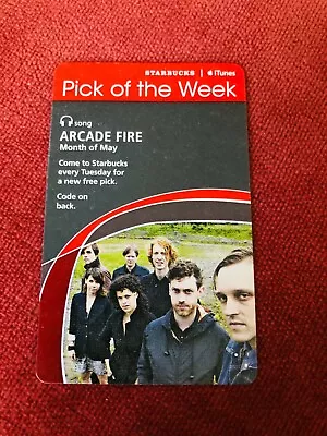 $16.39 • Buy RARE NEW Arcade Fire Starbucks/iTunes Card For  Month Of May  
