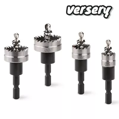 £6.42 • Buy Hole Saw Tooth HSS Stainless Steel Drill Bit Cutter Wrench Metal Wood 12-60 Mm