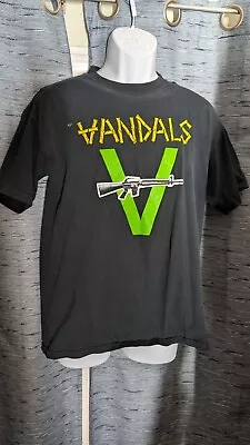 Vintage The Vandals Punk Rock Peace Thru Vandalism Thrashed Band Tee Medium  • $85