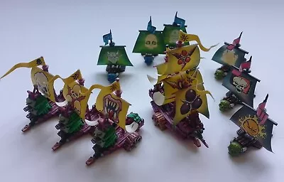 Games Workshop Man O War Painted Entire Chaos Nurgle Fleet + Chaos Reward Cards • £125