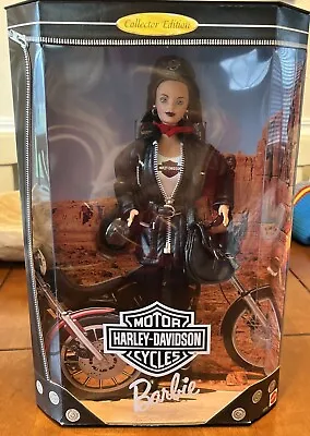 Barbie Harley Davidson Burnette Doll Collector’s 1998 Edition Mattel New/Vtg • $68.37