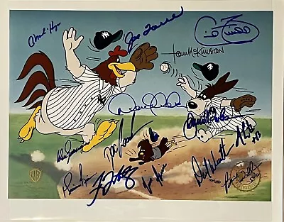 Squeeze Play  Cel Signed By Derek Jeter Mariano Rivera & 11 Others YANKEES 1996 • $2975
