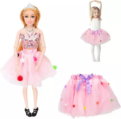 MOKIDOLL Matching Girl And Doll Tutu Dress 2023 Series 12” Posable Doll With Fl • $30.99